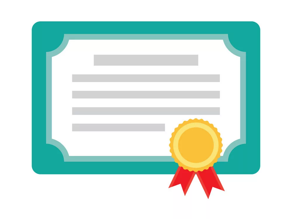 Certificate of study